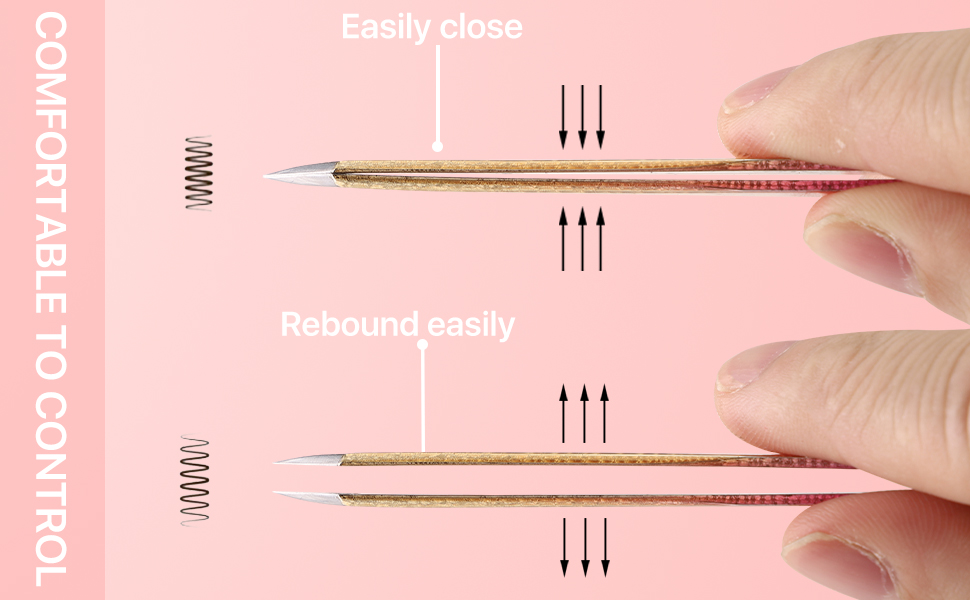  5 PCS Professional Lash Tweezers 
