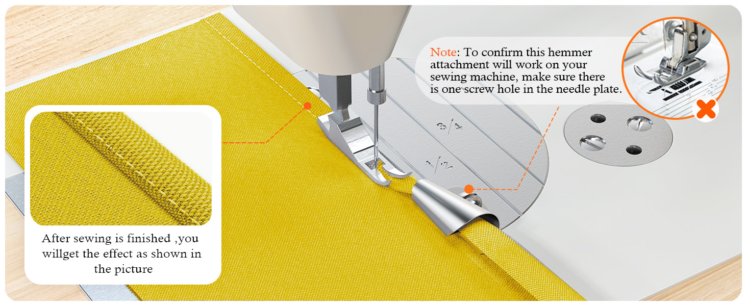 sewing rolled hemmer feet