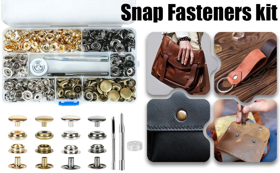 Snap fasteners kit