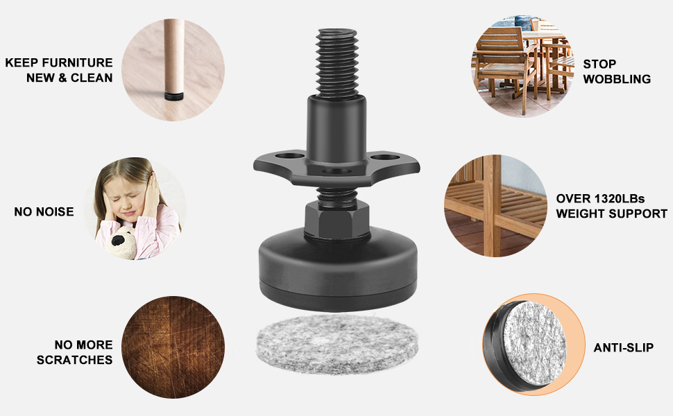 adjustable leveling feet