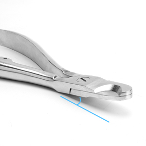 Reasonable angle for easy cutting
