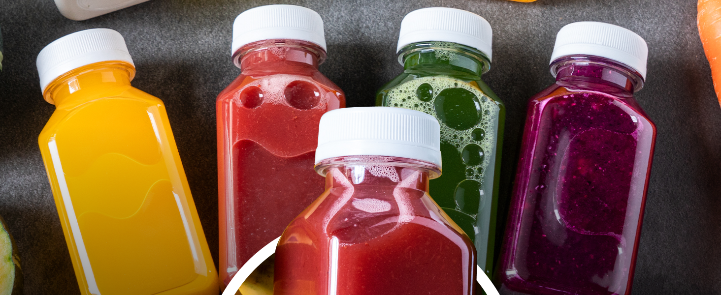 plastic juice bottles