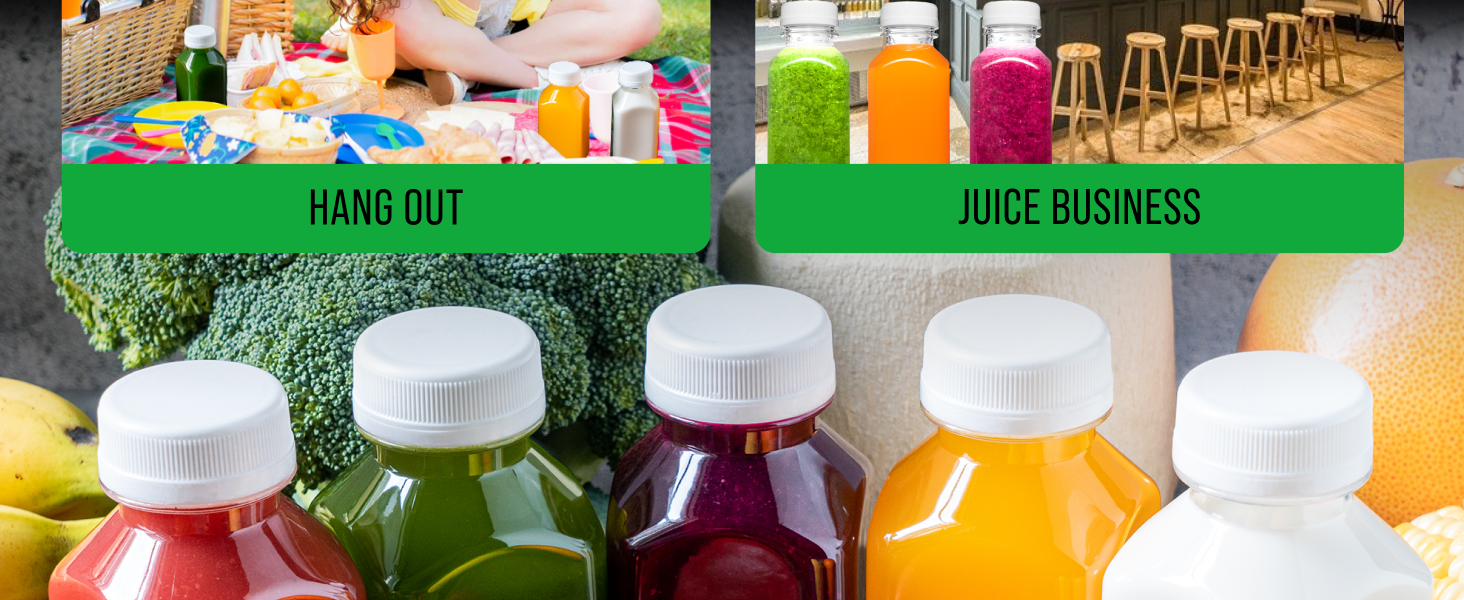 plastic juice bottles