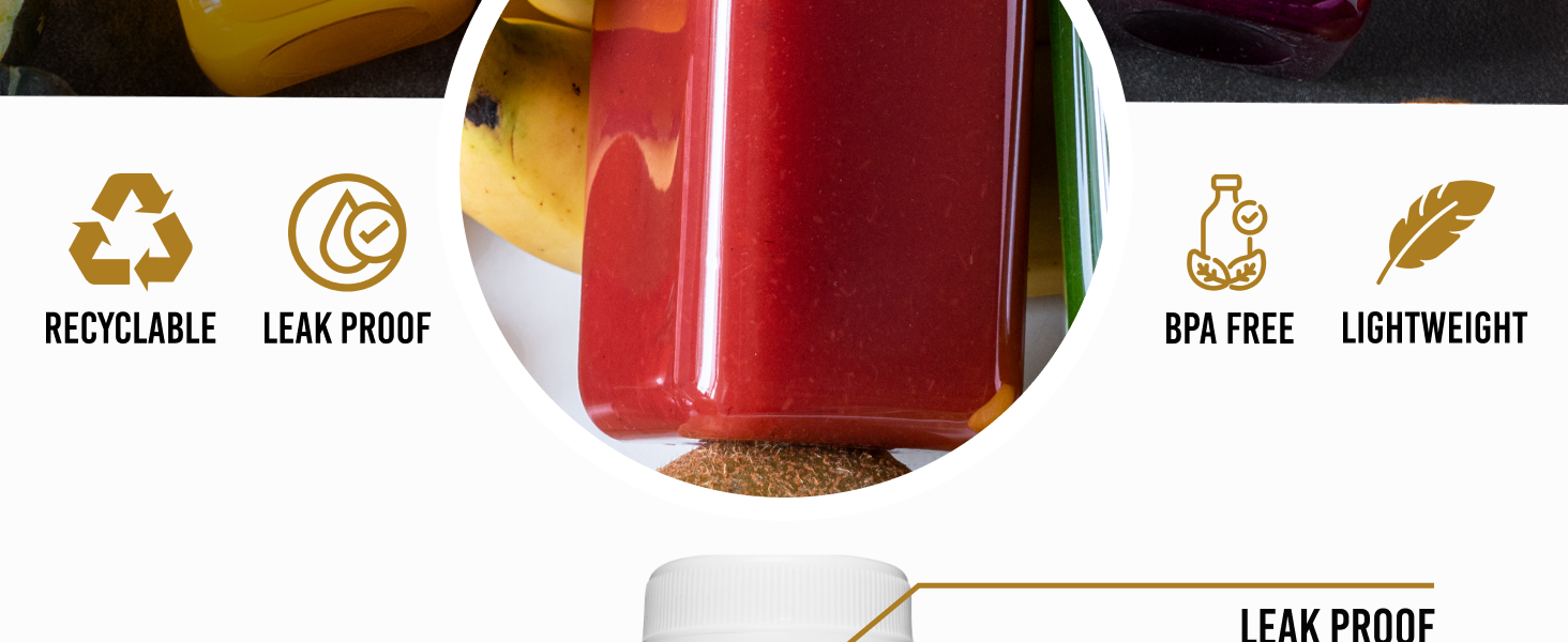 plastic juice bottles