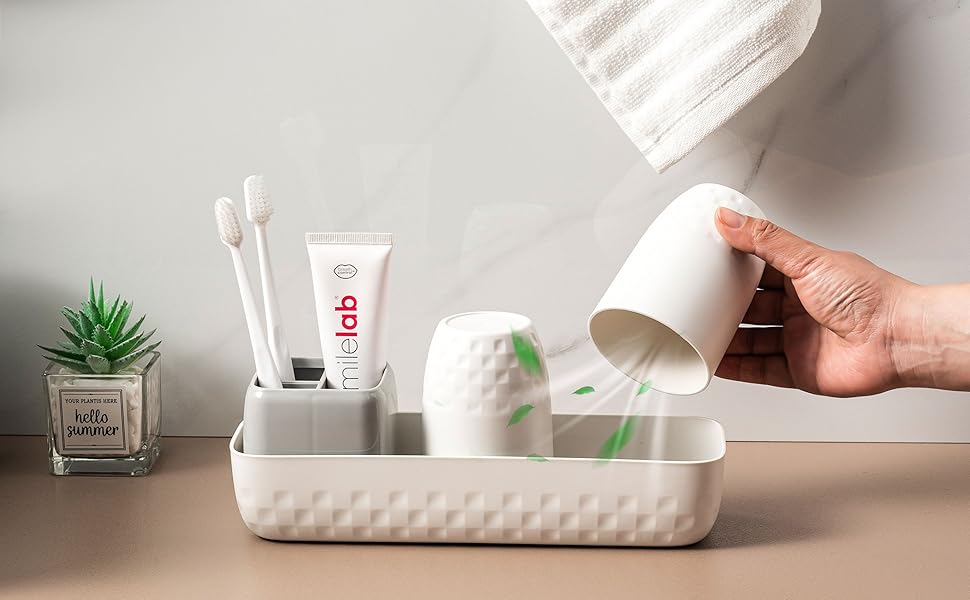 toothbrush holder set