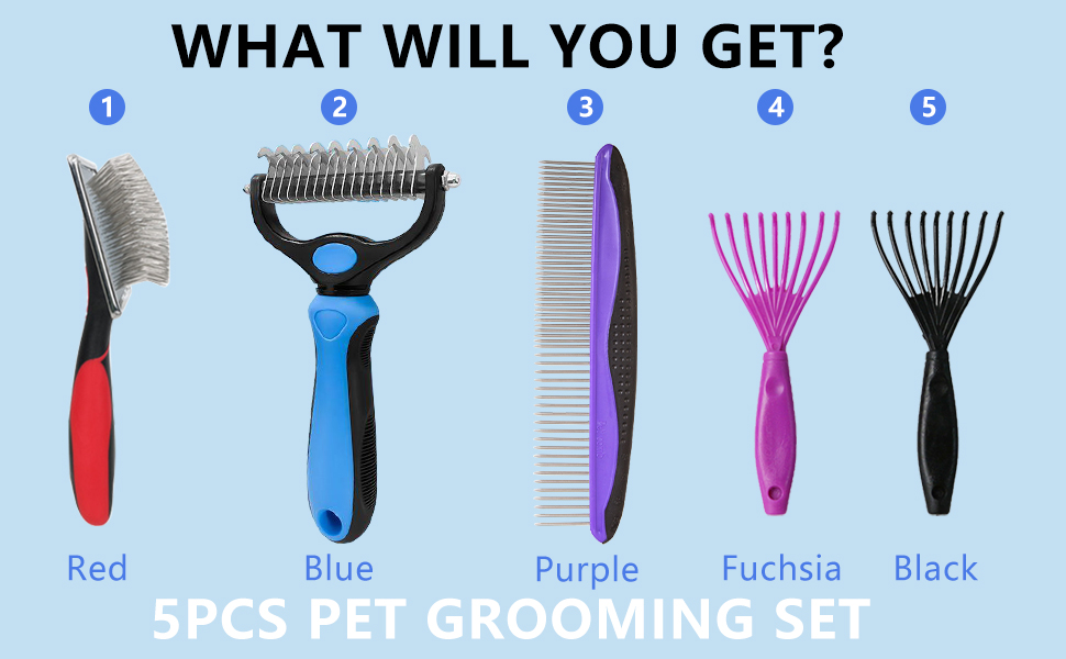 Professional Dog Brush Set