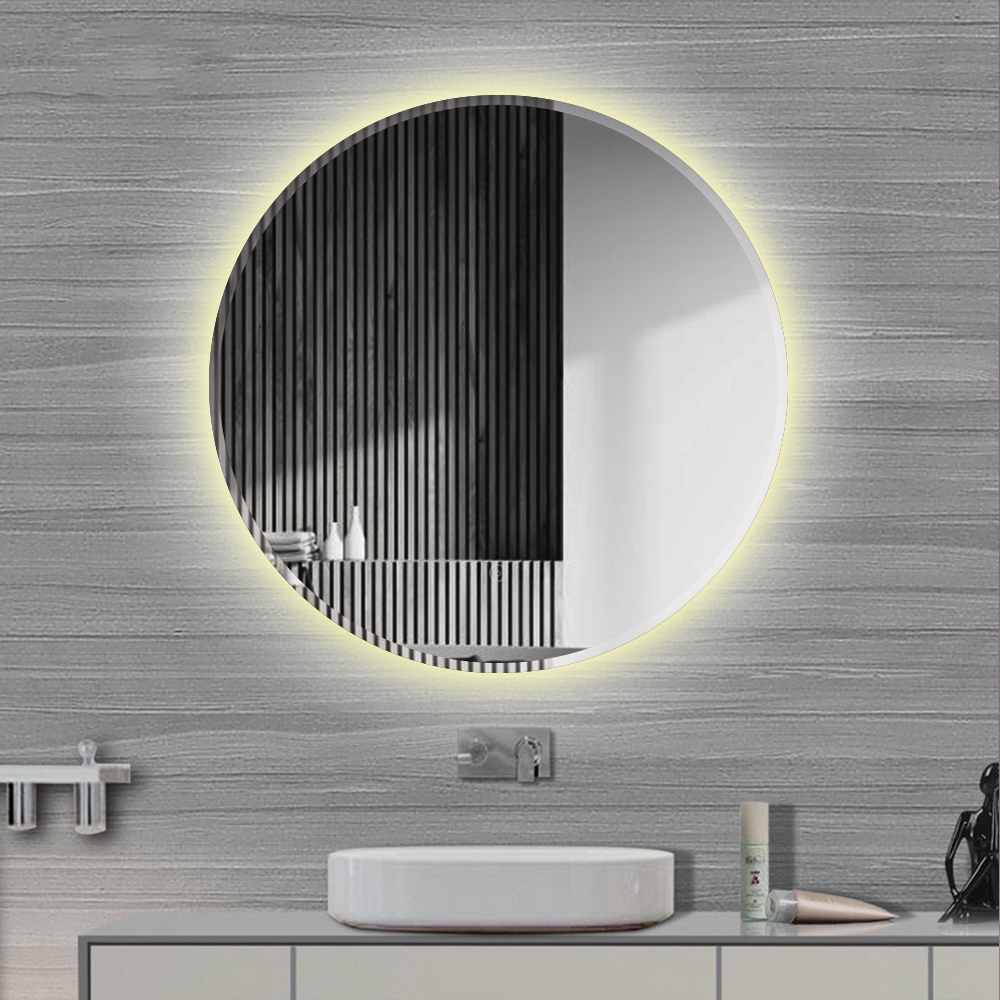 Magnifique Miroir De Salle De Bain Rectangulaire, Moderne Et élégant, Double Couche De Verre