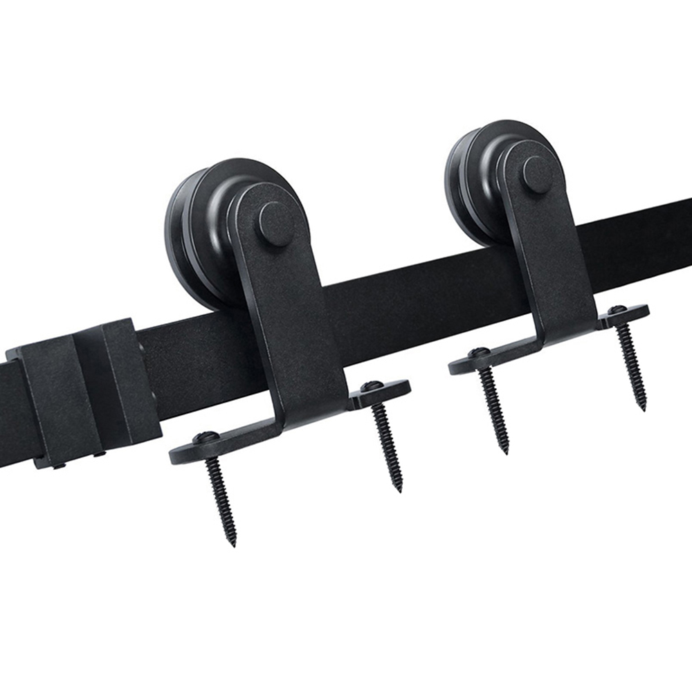 183cm Quincaillerie Kit de Rail Roulettes pour une Porte Coulissante